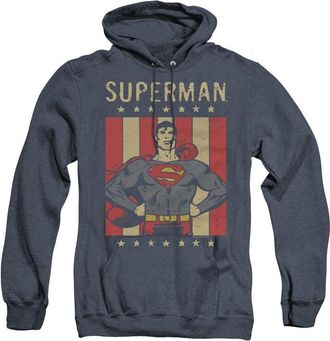 Gildan DC Comics Retro Liberty Adult Heather Hoodie / Hooded Sweatshirt