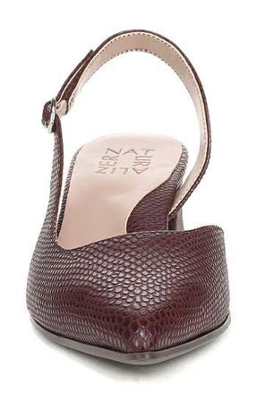 Naturalizer Anya dOrsay Block Heel Pump in Merlot Red Snake Faux Leather at Nordstrom Rack, Size 8.5