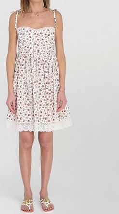 Dolce & Gabbana printed cotton poplin knee-length dress