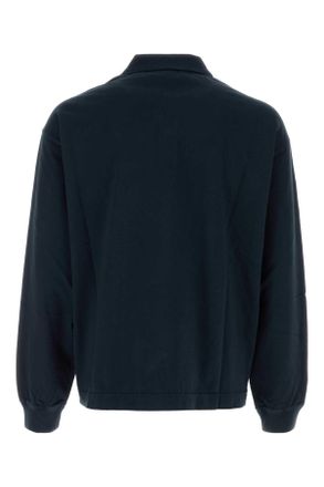 Prada Mens Navy Blue Cotton Polo Shirt Bleu Exterior: T-Shirt T-shirts And Polos