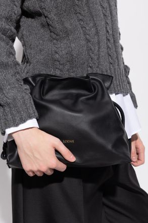 Loewe Flamenco Medium Clutch, Womens, Black