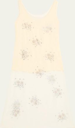 Paco Rabanne Embellished Tulle Sleeveless Maxi Dress