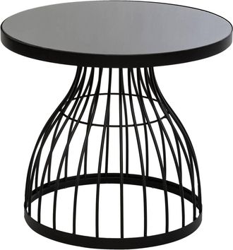 Atmosphera Mesa Auxiliar kushi - Metal Y Vidrio D. 55 Cm - Atmosphera Cr&eacute;ateur DInt&eacute;rieur