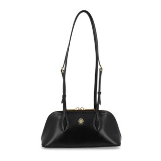 Bally Bolso de hombro de cuero refinado - Bags - Mujer - Negro - ONE SIZE