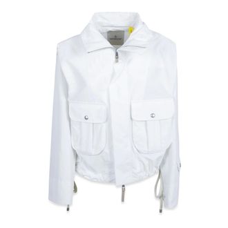 Moncler Jassen, Dames, Wit, S, Polyester, Koli 2 Windbreaker Jacket