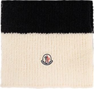 Moncler Wol Sjaal - Heren - Wintersjaals - Zwart - ONE Size - Wol - Accessoires
