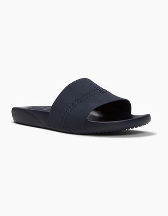 FitFlop Mens Fitflop iQushion Pool Polyurethane Mens Midnight Navy Slides - Size: 12