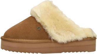 Warmbat Flurry Plateau - Dames - Pantoffels - Bruin - 36 EU - Schoenen