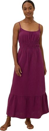 Pact Organic Cotton Coastal Double Gauze Cami Maxi Dress in Sangria at Nordstrom, Size X-Large