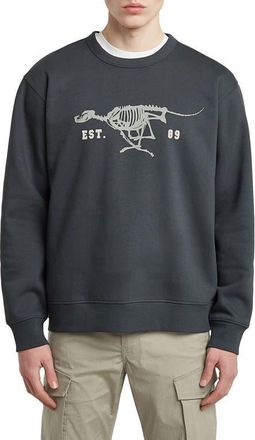 G-Star Running Dog Crewneck Sweatshirt in India Ink at Nordstrom, Size Xx-Large