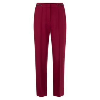 Marc Cain Franca High-Waist Broek - Dames - Broeken - Rood - Maat: XL