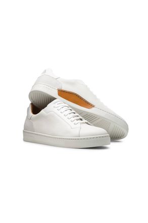 Magnanni Mens Amadeo Leather Sneakers In White