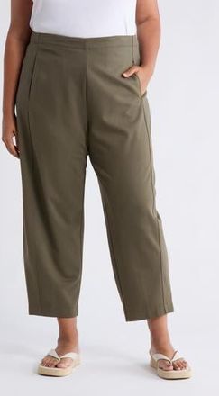 Max Studio Ponte Barrel Leg Pants in Sage at Nordstrom Rack, Size 2X