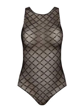 Elisabetta Franchi Jacquard Tulle Bodysuit