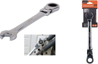 Trade Shop Trade Shop - Chiave A Cricchetto Combinata 23mm Testa Pieghevole Cromo Vanadio Utensile 91744