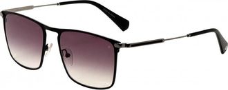 John Varvatos Mens SJV567 56 560BLA Sunglasses - Black - One Size