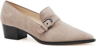 Amalfi By Rangoni Publio Pointed Toe Loafer Pump in Oat Cashmere Oat Vernice at Nordstrom, Size 9.5