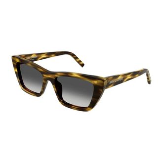 Saint Laurent Sunglasses, female, Brown, 55 MM, Chic Hawaiian Palm Sunglasses