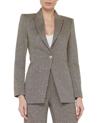 L'agence Lagence Sheila Structured Wool-Blend Blazer