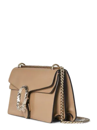 Gucci Womens Shoulder Bag Dionysus Beige Calf Skin