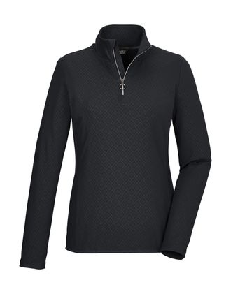 Killtec Langarmshirt KILLTEC KSW 321 WMN LS SHRT, Damen, Gr. 48, schwarz, Oberstoff: 84% Polyester, 16% Elasthan, Shirts Langarmshirt, Elastisches Damen Power
