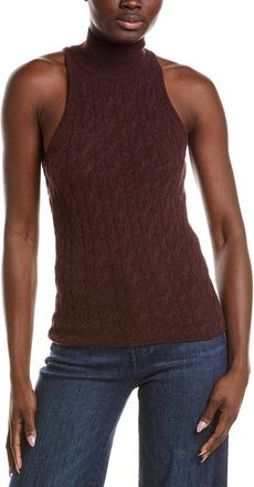 Naadam Naadam Coastal Cashmere Turtleneck Tank Top