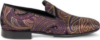 Etro Loafers met paisley-jacquard - Goud