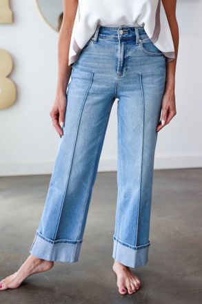 Dear John Denim Holly Wide Leg Jeans In Winslow