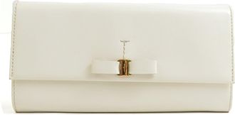 Ferragamo Leather Long Wallet (Bi-Fold) (Pre-Owned)