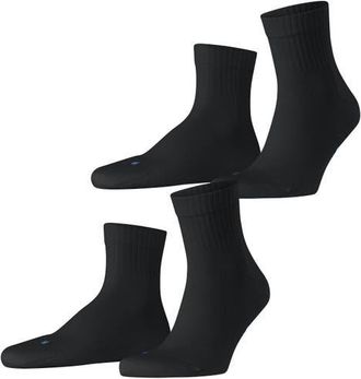Falke Run Rib Short Socks in Black at Nordstrom, Size X-Small