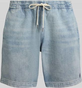 Polo Ralph Lauren Regular Fit Jeansshorts mit Tunnelzug in Hellblau, Gr&ouml;&szlig;e XXL