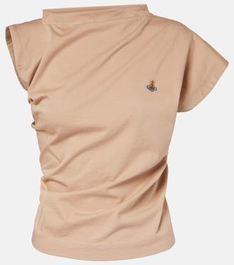 Vivienne Westwood Top Hebo de algod&oacute;n asim&eacute;trico