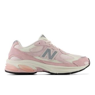 New Balance Unisex 2010 in Rosa/Bianco, Pelle Scamosciata/Rete, Taglia 38.5