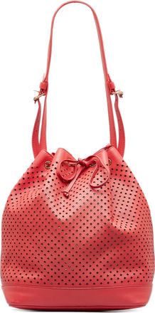 Louis Vuitton Pre-owned Womens Perforated Leather Bucket Bag - Light Pink - One Size