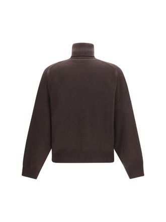 Brunello Cucinelli Womens Cashmere Turtleneck Sweater Caffe Kashmir-Capra Hircus Caffe Kashmir/capra