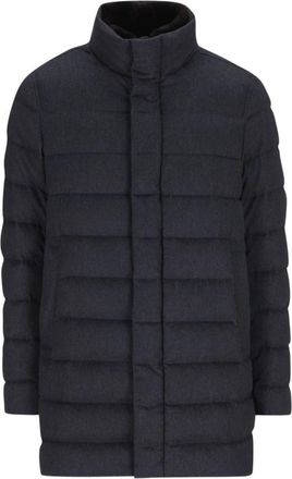 Herno Blauwe Winterjassen - Heren - Parka Jassen - Blauw - L - Jassen