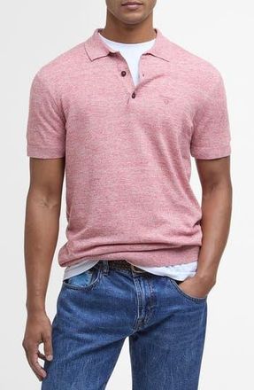 Barbour Buston Cotton & Linen Polo in Red Spice at Nordstrom Rack, Size Xx-Large