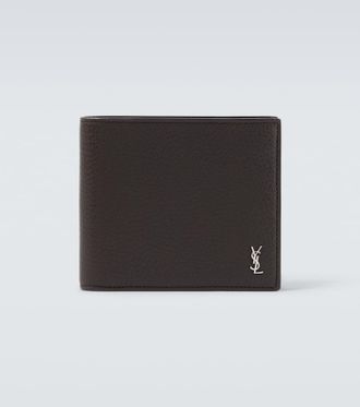 Saint Laurent Tiny Cassandre East/West leather wallet