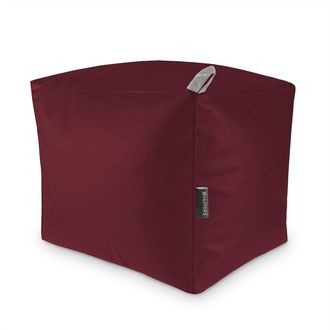 Happers Puff Cuadrado Polipiel Indoor Granate Happers