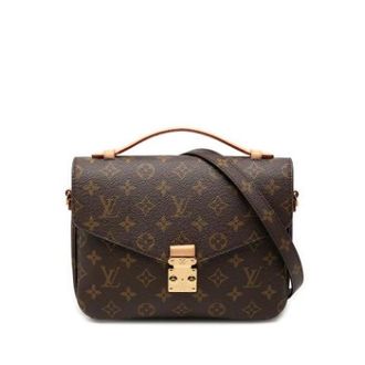Louis Vuitton Pre-owned Pochette Metis - Dames - Pre-owned - Bruin - Maat: ONE Size Zijde