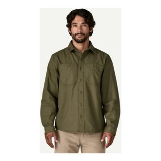 Patagonia Point Reyes Canvas Shirt - Heren - Casual Overhemden - Groen - S - Katoen - Overhemden