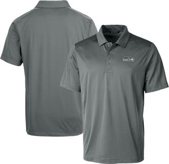 Cutter & Buck Mens Cutter & Buck Steel Seattle Seahawks Prospect Textured Stretch Polo at Nordstrom, Size X-Large