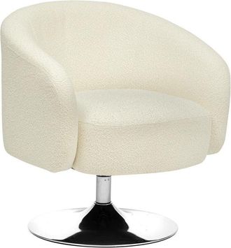 Atmosphera Atmosphera - Sedia riccia edith h73cm bianco créateur dintérieur