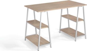 HERDASA Escritorio Design De Melamina Y Patas De Metal