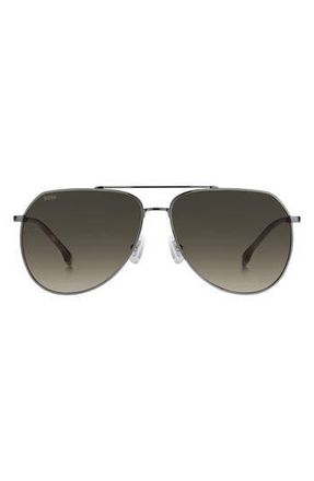 BOSS 61mm Aviator Sunglasses in 0Kj1-86 at Nordstrom Rack