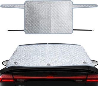 No Brand Manta Anticongelante Para Coche De 4 Capas, Gruesa, De 140 X 80 Cm, Para Proteger La Luneta Trasera Y El Parabrisas Contra Heladas, Hielo Y Nieve