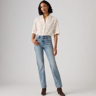 Levi's Wedgie Slim Jeans - Womens - 24X32 - Medium Wash / Hi And Welcome