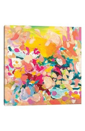 iCanvas Hopeless Romantic by Amira Rahim Canvas Wall Art in Yellow at Nordstrom Rack, Size 12X12