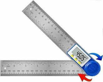 OEM Calibrador Digital De Acero Inoxidable De 360&deg; - Transportador De &Aacute;ngulos Con Pantalla Lcd - Precisi&oacute;n De 0,1 Mm - Bloqueo De &Aacute;ngulo