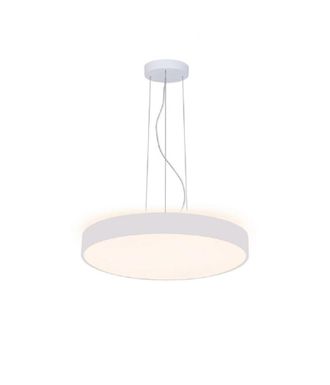 Trade Shop Trade Shop - 60cm C&iacute;rculo Colgante Ara&ntilde;a Led 65w L&aacute;mpara Arriba Abajo Moderno 2 Luz Temperaturas - Blanco